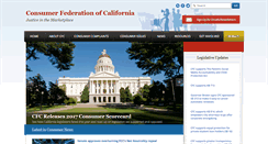 Desktop Screenshot of consumercal.org